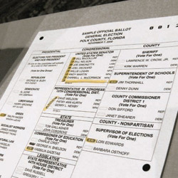 Election ballot