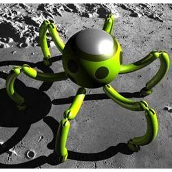 spider-bot on the moon