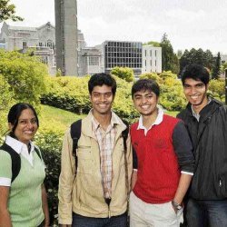 Indian students at University of British Columbia