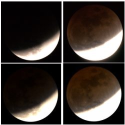 lunar eclipse photos and simulations