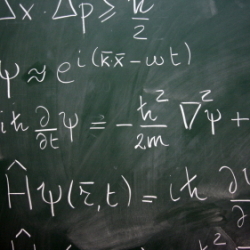 equations on a blackboard