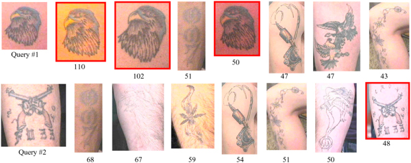 Tattoo-ID retrieval experiments