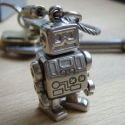 robot keychain