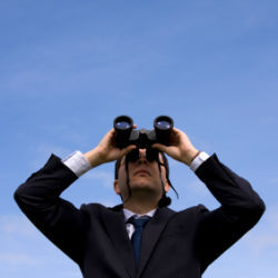 businessman with binoculars