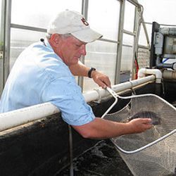 fisherman with net