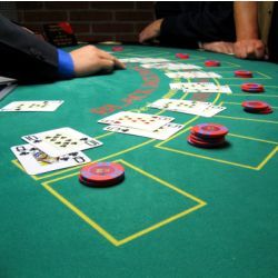 blackjack table