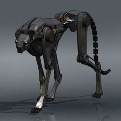 rendering of a robotic cheetah