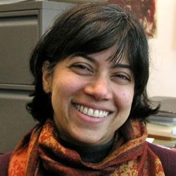 Cornell librarian Medha Devare