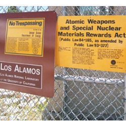 Los Alamos National Laboratory security signs