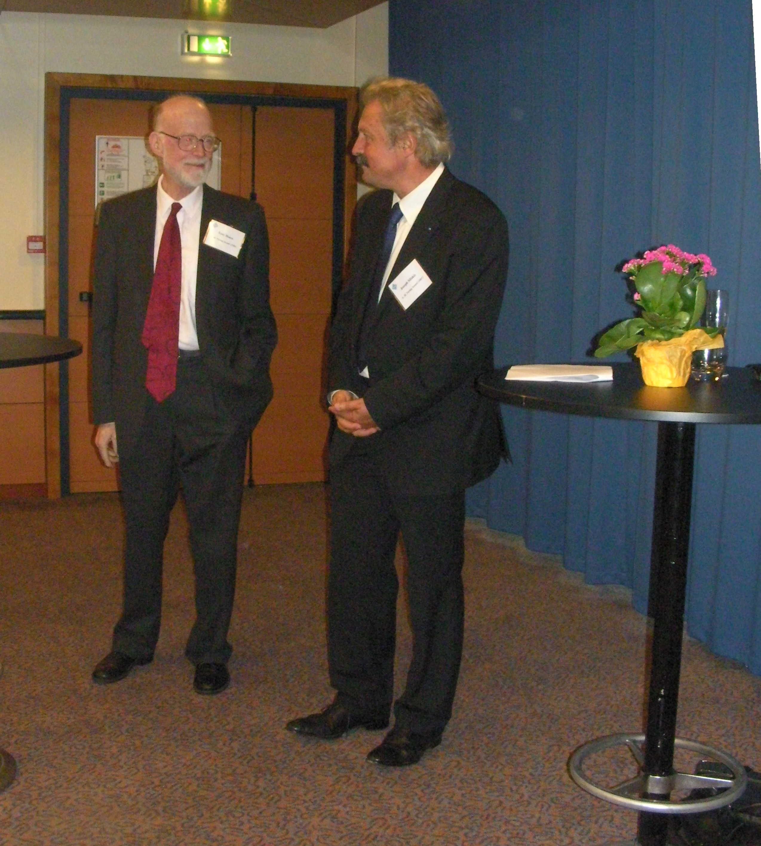 Tony Hoare and Joseph Sifakis at ECSS 2009