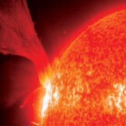 Solar flare, headed our way 