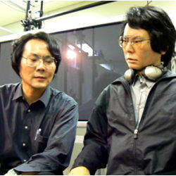 Hiroshi Ishiguro and lookalike robot