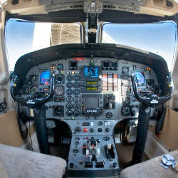 IAI Westwind jet cockpit