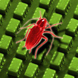 illustration of bug on chip