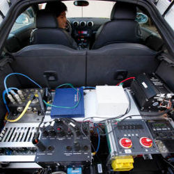 inside driverless car 