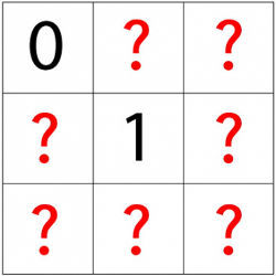 Sudoku puzzle with question marks