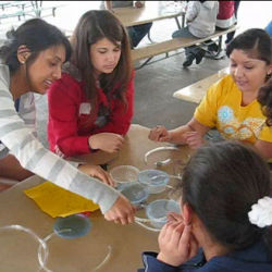 mentor with female students