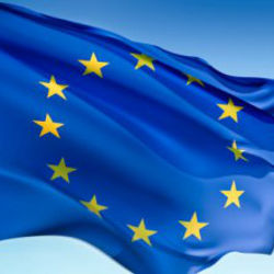 European Union flag flying