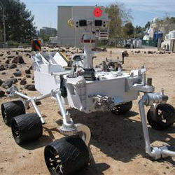 full-scale model of Curiosity rover