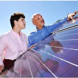 Sandia researchers Jennifer Granata and Michael Quintana