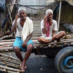 mobile phone users in rural India