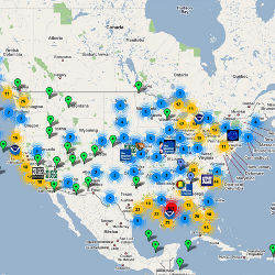 map with data