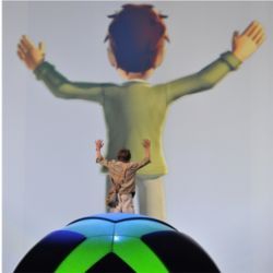 Kinect responding to body motion