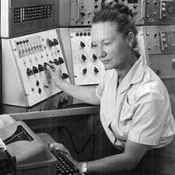 Edith Marden operates SEAC