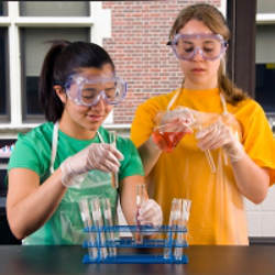 female science students