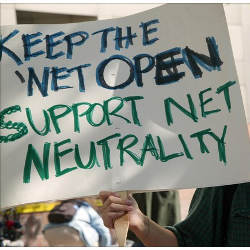 sign of net neutrality supporter