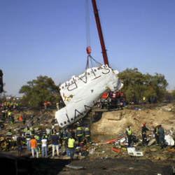 Spanair flight 5022 wreckage