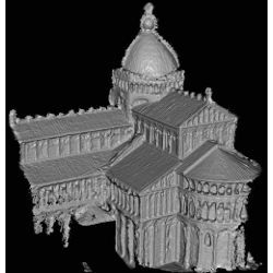 3-D rendering of Duomo in Pisa