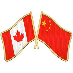 Canada and China flags