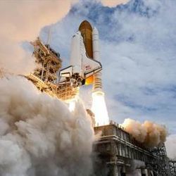 Space shuttle Atlantis liftoff