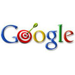 Google logo with dart