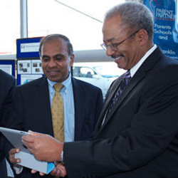 NSF Director Subra Suresh and Chaka Fattah  