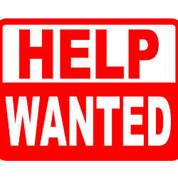 Help Wanted sign