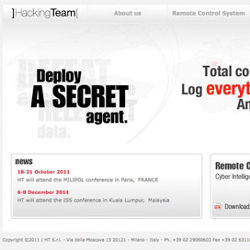 Hacking Team Web site