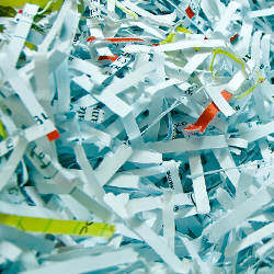 shredded paper