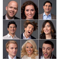 nine faces from Forbes' 30 under 30