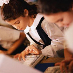 girl at computer