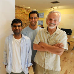 LectureTools' Kiran Jagadeesh, Jason Aubree, and Perry Samson 