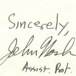 John Nash signature