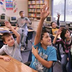 elementary school fourth-grade students