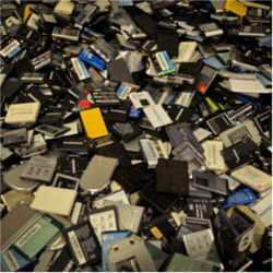 Discarded cellphone batteries