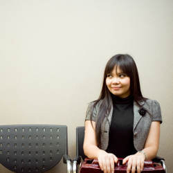 woman waiting for job interview