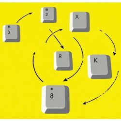 arrows pointing to different keyboard keys