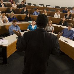 professor in classroom