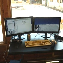 Two monitors