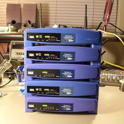 Stack of routers